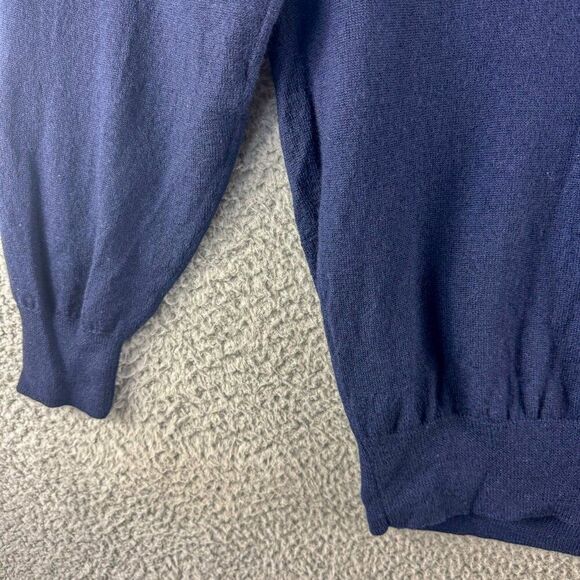 Jos A Bank Wool Sweater Mens XL Blue Business Casual Outdoor‎ Office Preppy Camp - Picture 4 of 11